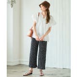 総柄プリーツワイドパンツ プリーツ パンツ | Growing Rich | 詳細画像8