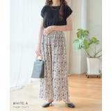 総柄プリーツワイドパンツ プリーツ パンツ | Growing Rich | 詳細画像9