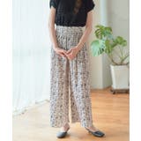 総柄プリーツワイドパンツ プリーツ パンツ | Growing Rich | 詳細画像10