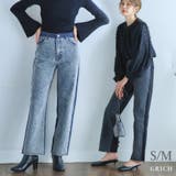 バイカラーデニムパンツS M 細見え | Growing Rich | 詳細画像1 