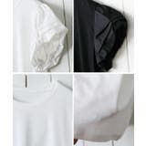ボリューム袖タックTシャツ 二の腕カバー トップス | Growing Rich | 詳細画像13
