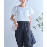 ボリューム袖タックTシャツ 二の腕カバー トップス | Growing Rich | 詳細画像6