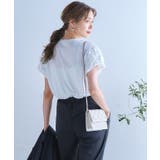 ボリューム袖タックTシャツ 二の腕カバー トップス | Growing Rich | 詳細画像7