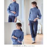 ぽわん袖もちもちリブニット ニット レディース | Growing Rich | 詳細画像14 