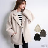 リングウールテーラードコート ショートコート レディース | Growing Rich | 詳細画像1