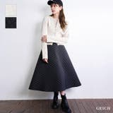 キルティングフレアスカート キルティング スカート | Growing Rich | 詳細画像1 