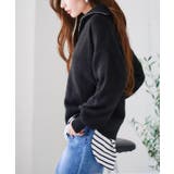 ハーフジップニットプルオーバー ニット レディース | Growing Rich | 詳細画像8