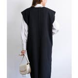 パール付きキーネックワンピース ワンピース 秋冬 | Growing Rich | 詳細画像8