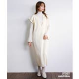 パール付きキーネックワンピース ワンピース 秋冬 | Growing Rich | 詳細画像9