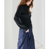 襟付きWジップカーディガン カーディガン レディース | Growing Rich | 詳細画像5 