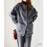 デニム2wayブルゾン デニムジャケット レディース | Growing Rich | 詳細画像3