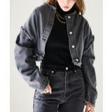 グレー | デニム2wayブルゾン デニムジャケット レディース | Growing Rich