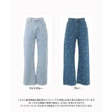 パール付きハイウエストデニム パール デニムパンツ | Growing Rich | 詳細画像16