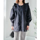 前後2wayフリルブラウス ブラウス 長袖 | Growing Rich | 詳細画像5 