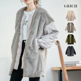 異素材MIXフェイクファーブルゾン 冬 アウター | Growing Rich | 詳細画像1