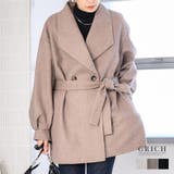 バックタックミドルコート ハーフコート レディース | Growing Rich | 詳細画像1 