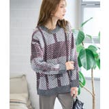 チェック柄ニット 洗えるニット チェック柄ニット | Growing Rich | 詳細画像9