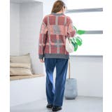 チェック柄ニット 洗えるニット チェック柄ニット | Growing Rich | 詳細画像6