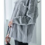 チュールドッキングニットプルオーバー ニットレディース 秋冬 | Growing Rich | 詳細画像9 