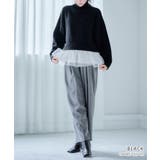 裾チュールレイヤードニットプルオーバー ニットレディース 秋冬 | Growing Rich | 詳細画像2