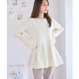 ペプラムニットチュニック ペプラム ニット | Growing Rich | 詳細画像6 