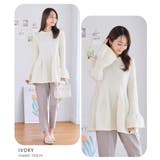 ペプラムニットチュニック ペプラム ニット | Growing Rich | 詳細画像7 