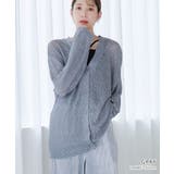 ラメスパンコール Vネック カーディガン | Growing Rich | 詳細画像2