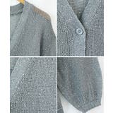 ラメスパンコール Vネック カーディガン | Growing Rich | 詳細画像11