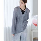 ラメスパンコール Vネック カーディガン | Growing Rich | 詳細画像3