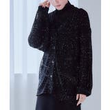 ラメスパンコール Vネック カーディガン | Growing Rich | 詳細画像5