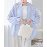 バンドカラーシャツ レディース シア―シャツ | Growing Rich | 詳細画像2 