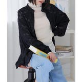 ブラック | バンドカラーシャツ レディース シア―シャツ | Growing Rich