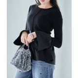 驚きの値段 ペプラム トップス 長袖[品番：GW000004674]｜Growing Rich トップス