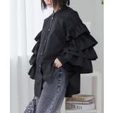 袖フリル ブラウス バンドカラー | Growing Rich | 詳細画像7