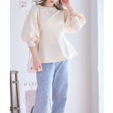 ペプラム トップス ニット | Growing Rich | 詳細画像4