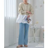 2wayパールボタンペプラムカーディガン 裾 ドッキング | Growing Rich | 詳細画像3 