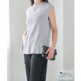 グレー | [トップス]ラメニット ノースリブトップス[240201] | Growing Rich