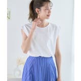 オフホワイト | パール シルバースタッズ付き タックタンク | Growing Rich