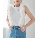 オフホワイト | シアーチュールフリルサスペンダー シアーチュール チュールフリル | Growing Rich