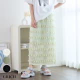 フリルジャガード ナロースカート フリル | Growing Rich | 詳細画像1