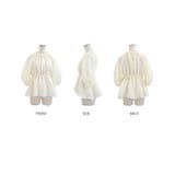 [トップス]ふくれジャガードボリューム袖ペプラムトップス[240321] | Growing Rich | 詳細画像12 