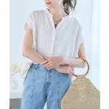 [トップス]接触冷感 バンドカラーフレンチスリーブシャツ[240502] | Growing Rich | 詳細画像5 