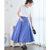 ストライプ バルーンスカート 夏 | Growing Rich | 詳細画像2