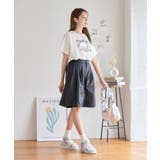 パールタフタ タックキュロットパンツ ハーフパンツ | Growing Rich | 詳細画像6