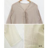 楊柳シアーりぼんブラウスカーディガン 楊柳 シアー | Growing Rich | 詳細画像17