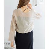 楊柳シアーりぼんブラウスカーディガン 楊柳 シアー | Growing Rich | 詳細画像5