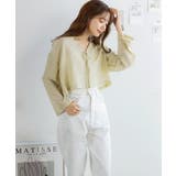 楊柳シアーりぼんブラウスカーディガン 楊柳 シアー | Growing Rich | 詳細画像7