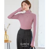 フレアスリーブ リブニット 長袖 | Growing Rich | 詳細画像2