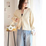 スポンジニット ジップアップカーディガン[240735] | Growing Rich | 詳細画像3 