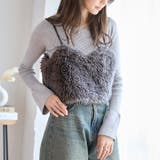 シープ風ファービスチェ フェイクファービスチェ レディース | Growing Rich | 詳細画像1 